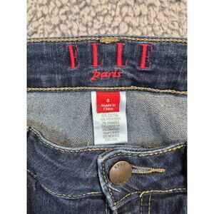 Elle Paris Jeans Women's Size 6 Dark Wash Stretch Straight Fit (0670)